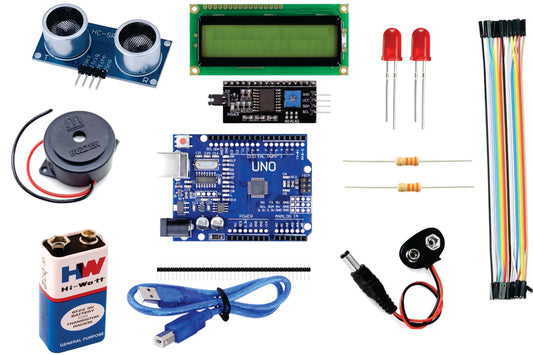 Ultrasonic distance detection project kit