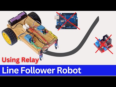 Line follower using Relay (Ready made)